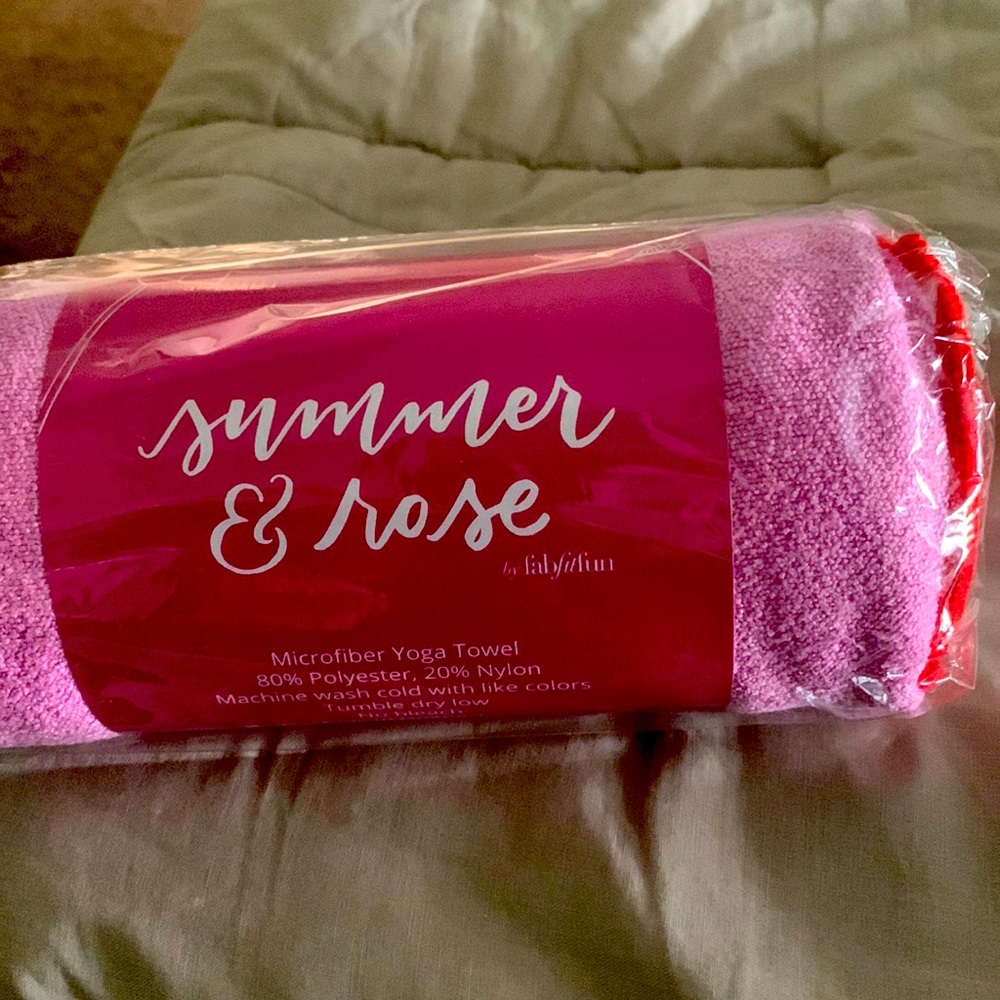 Summer&RoseMicrofiber Yoga Towel